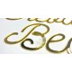 Letras doradas espejo
