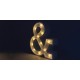 Riesenbuchstaben Hochzeit mit Licht