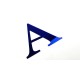 Blauer Acryl-Spiegel-Buchstaben