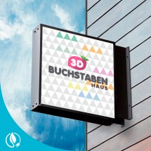 Leuchtreklame mit LED-Beleuchtung