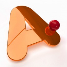 Orangefarbene Spiegel