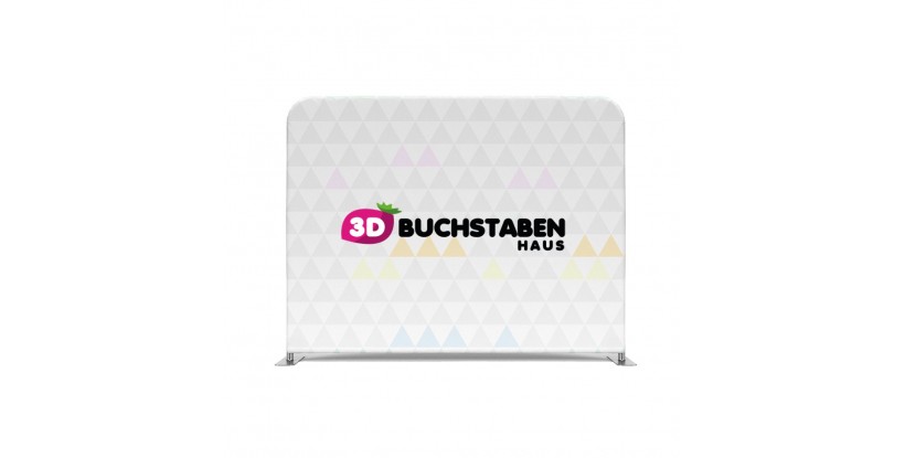 Fotowand rohrförmig