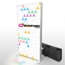 Mobiler LED-Textildisplay