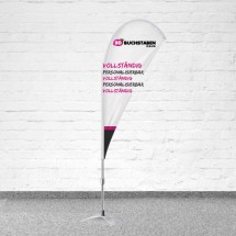 Werbefahne (Tropfenform)