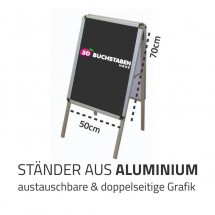 Aluminium Aufsteller