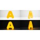 Acryl-Plexiglas-Buchstaben mit Licht