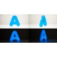 Acryl-Plexiglas-Buchstaben mit Licht