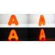 Acryl-Plexiglas-Buchstaben mit Licht