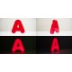 Acryl-Plexiglas-Buchstaben mit Licht