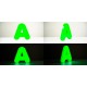 Acryl-Plexiglas-Buchstaben mit Licht