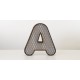 3D Profilbuchstaben Aluminium perforiert