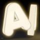 Acryl-Plexiglas-Buchstaben mit Licht