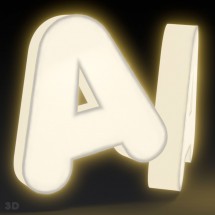 Acryl-Plexiglas-Buchstaben mit Licht
