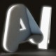 Spiegelnde Buchstaben + beleuchtetes Acryl