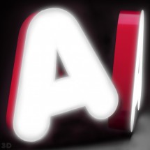 Aluminium Leuchtbuchstaben mit Acryl