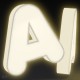Acryl-Plexiglas-Buchstaben mit Licht