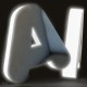 Spiegelnde Buchstaben + beleuchtetes Acryl