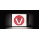 LED Tierarzt Nasenschild Quadratisch