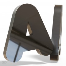 Profilbuchstaben aus Stahl + PVC
