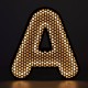 3D Profilbuchstaben Aluminium perforiert