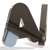 Metallbuchstaben - Buchstaben Hohle
