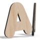 Holzbuchstaben mit Laserbeschriftung