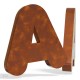 Aluminium-Blockbuchstabe