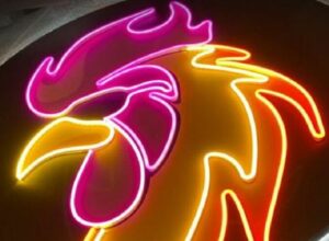 beleuchtetes Schild Verkaufsförderung