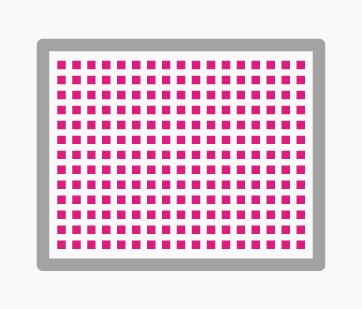 P4 (4 mm zwischen den Pixeln)